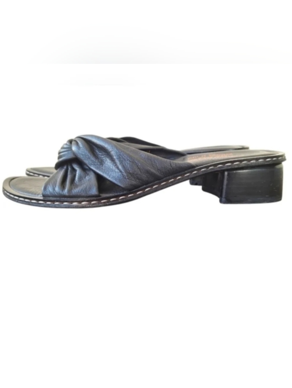 Donald J Pliner Black Italian Sandals Leather Size 7